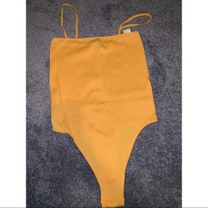 Pacsun yellow bodysuit